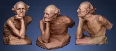 3D model old man (STL)